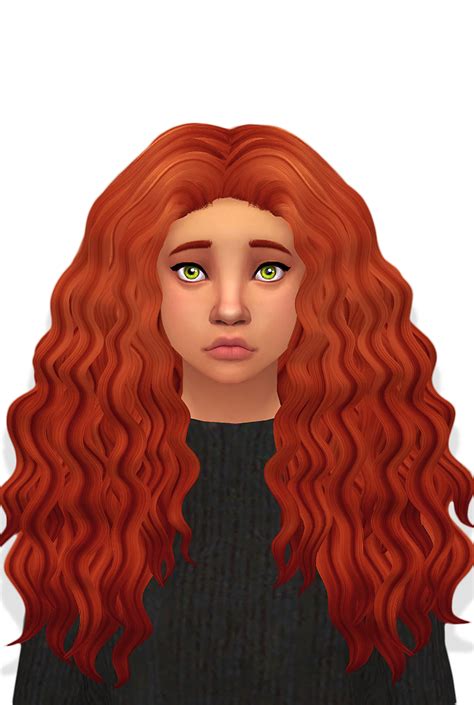 Butterscotch Sims Sims 4 Curly Hair Sims Sims 4
