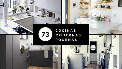 Disenos 🍳 de cocinas con islas modernas 2019. 73 fotos de cocinas modernas pequeñas - YouTube