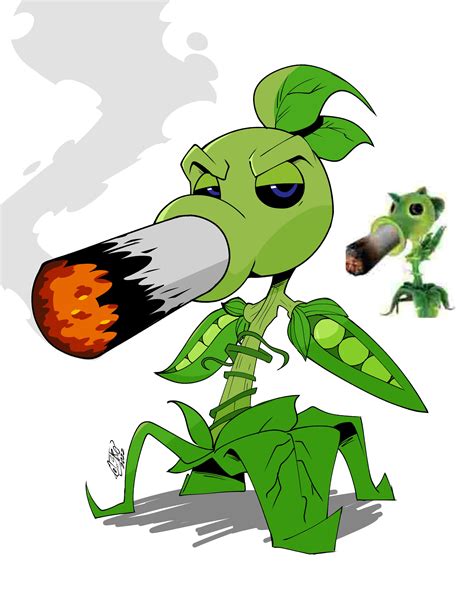 Peashooter Plants Vs Zombies Drawn By Astroinfinite Danbooru