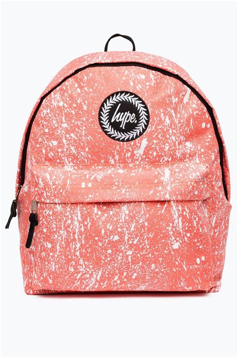 Hype Peach Splat Backpack Stylish Backpacks Backpacks Hype Bags