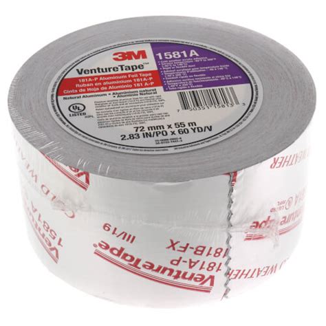 1581a 3 Venture Tape 1581a 3 Ul181a P Foil Duct Closure Tape 3 X