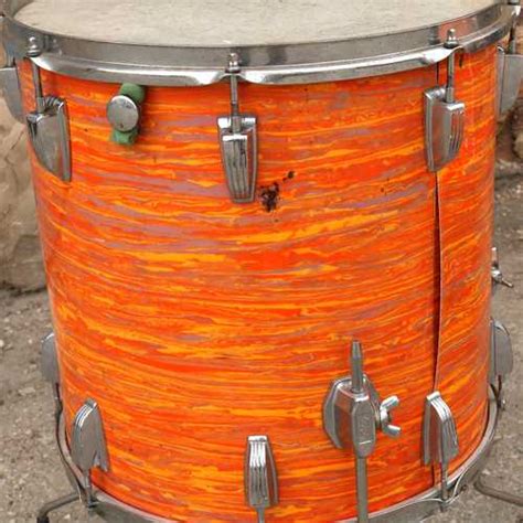 1970 Ludwig Custom Order Mod Orange Drums And Percussion Rock N Roll