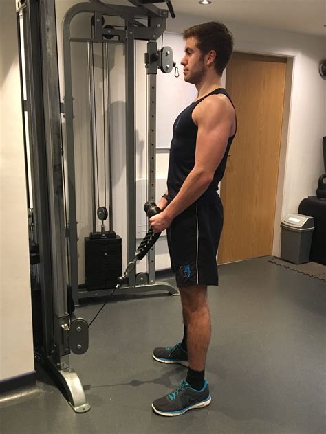 Standing Bicep Curl G4 Physio