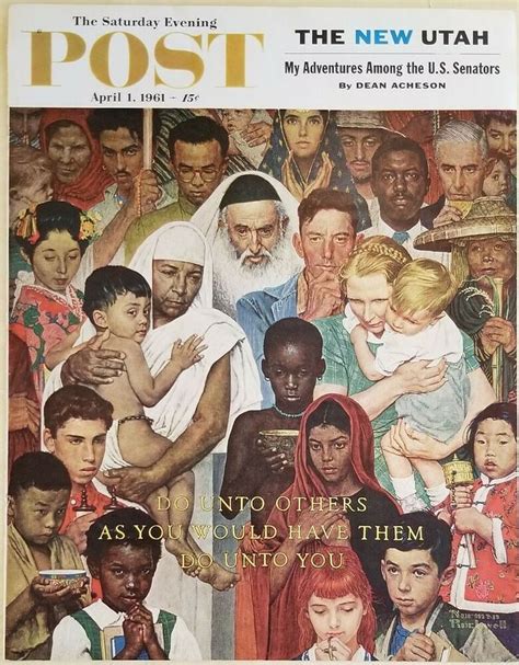 The Saturday Evening Post 1 Cover Only Apirl 1 1961 Norman Rockwell Rockwell Saturday