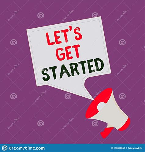 Text Sign Showing Let S Is Get Started Conceptual Photo To Begin Doing