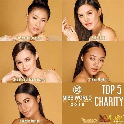 The Intersections And Beyond Miss World Philippines 2018 Full List Of