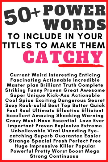 How To Write Catchy Headings