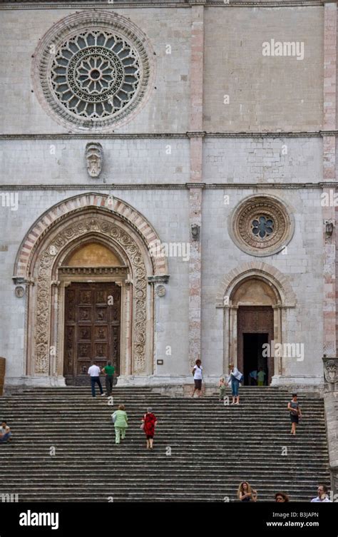 Cathedral Santa Maria Assunta Todi Perugia Umbria Italy Piazza Del
