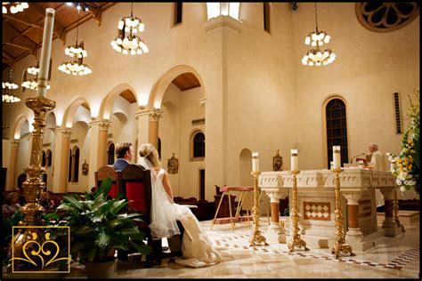A catholic wedding ceremony traditionally includes a full mass and communion, all of which can to have a truly catholic wedding, you'll need to be in a catholic church. St. Patrick Catholic Church Miami Beach Wedding