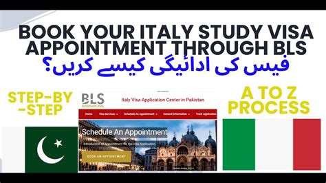 Book Your Italy Visa Appointment Through Bls How To Pay Fee