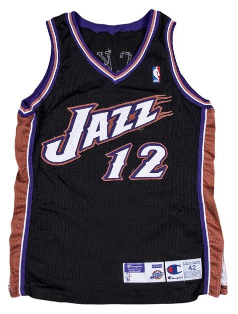 Lot Detail 1998 99 John Stockton Game Used Utah Jazz Alternate Black