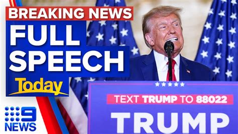 Watch: Donald Trump’s full speech addressing criminal charges | 9 News