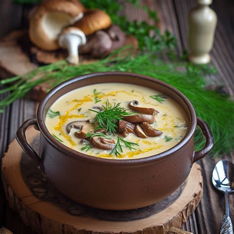 Creamy Chanterelle Mushroom Soup Recipe
