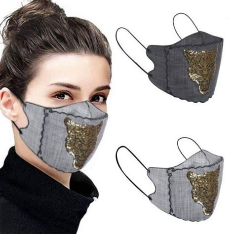 Decorated Women Face Shield Fashion Mask Sadoun Sales International