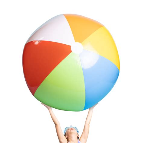 Buy Top Race 5 Foot Giant Beach Ball Large Beach Balls Giant Pool Float Huge Rainbow Color For