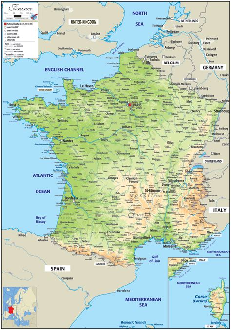 Best Health Supplement France Map Large Detailed Old Political And