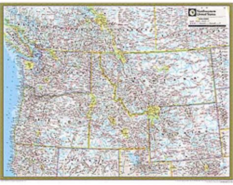 National Geographic Northwestern Us Wall Map Wall Maps Northwestern