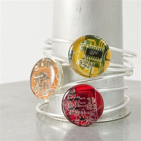 Circuit Board Jewelry T Set Colorful Computer Necklace Etsy