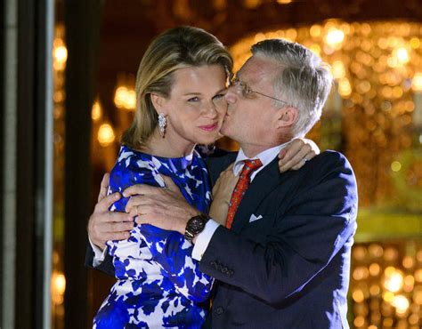 Queen Mathilde Of Belgium And King Philippe Of Belgium Pictured On The