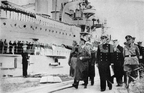 Смотр немецкого военно морского флота Вторая мировая война Андрей