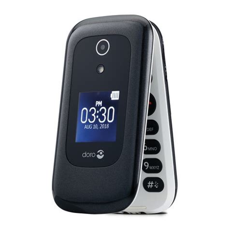 New Consumer Cellular Doro 4gb Kaios Flip Phone Black 7050 Ebay