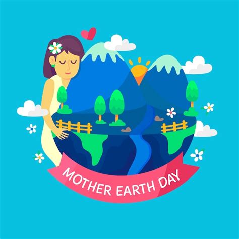 Free Vector Flat Illustration Of Mother Earth