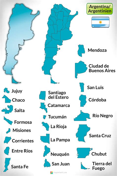 Los 7 Mejores Mapas De Argentina Para Imprimir Etapa Infantil