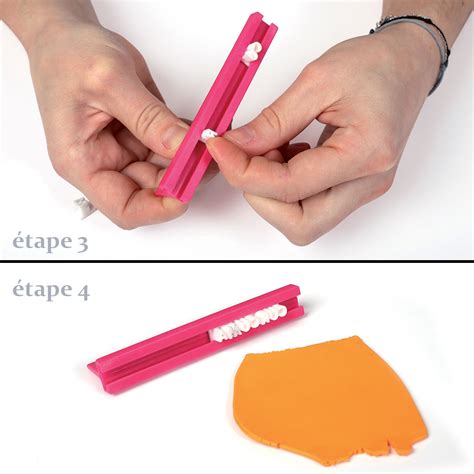 Scrap polymer clay in any color or brand. Stamp ruler alphabet for polymer clay x1 - Perles & Co
