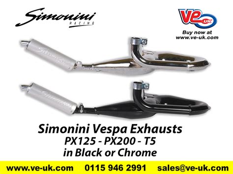 SIMONINI VESPA EXHAUST SYSTEMS AT VE UK VE UK