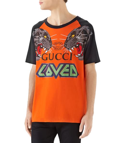 Available in a range of colours and styles for men, women, and everyone. Gucci Men's Tiger Graphic T-Shirt | Neiman Marcus