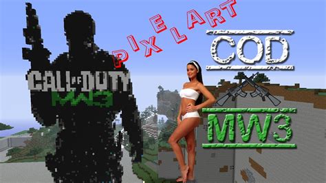 Minecraft Pixel Art Call Of Duty Modern Warfare 3