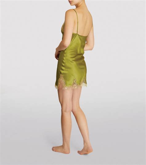 Gilda And Pearl Gold Lace Embroidered Golden Hour Slip Dress Harrods Uk