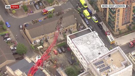 Bow Crane Collapse Woman Dies After Crane Falls On Houses In East London Video