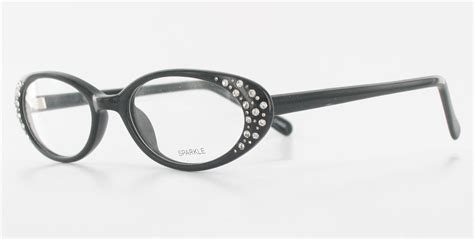 Black Rhinestone Eyeglasses Bling Eyeglass Frames
