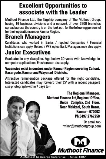Search and apply for the leading junior accountant job offers. JOB VACANCIES IN MUTHOOT FINANCE .Apply Now - Jobhunferfb
