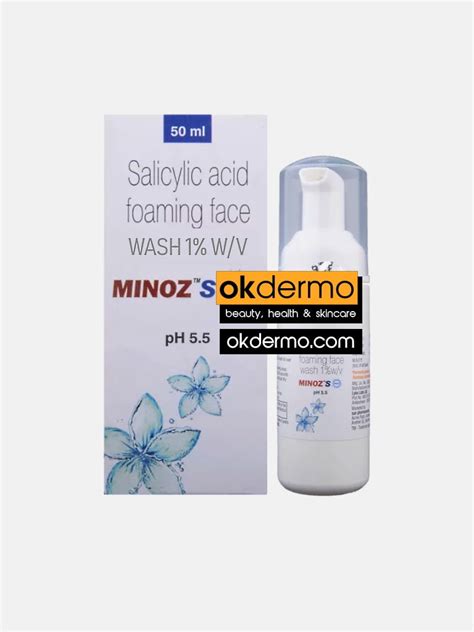 Salicylic Acid 1 Foaming Face Wash Ph 55 Minoz S® 50ml Okdermo®