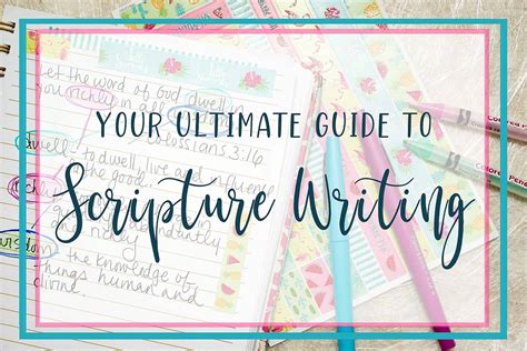 The Ultimate Guide To Scripture Writing Hand Writing Bible Verses