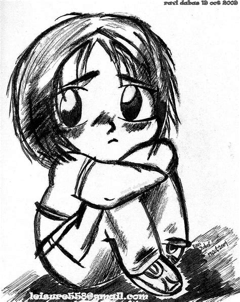 Sad Little Boy Drawing At Getdrawings Free Download