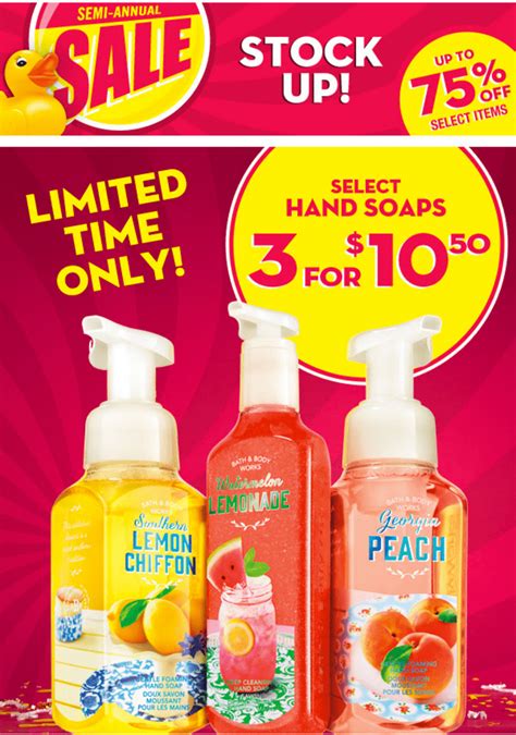 Bath & body works certainly has their fair share of shower gels, but those who can't get enough of their favourite scent will want more: Bath & Body Works Canada Semi-Annual Sale: Save Up To 75% ...
