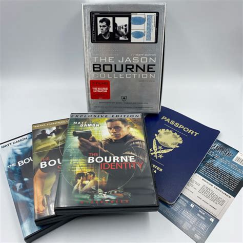 The Jason Bourne Collection Dvd 2007 4 Disc Set Limited Edition