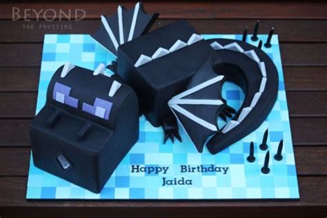 Minecraft Ender Dragon Cake By Beyondthefrosting Cakesdecor