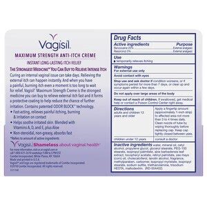Vagisil Anti Itch Vaginal Creme Maximum Strength 1 OZ Pick Up In