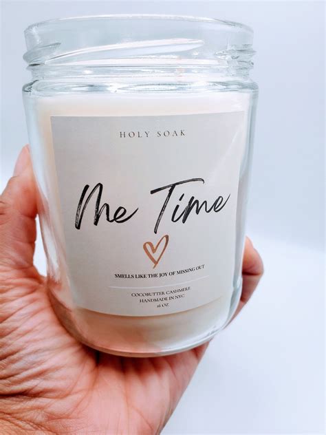 Me Time Self Care Soy Wax Candle Homemade Scented Candle Etsy Canada