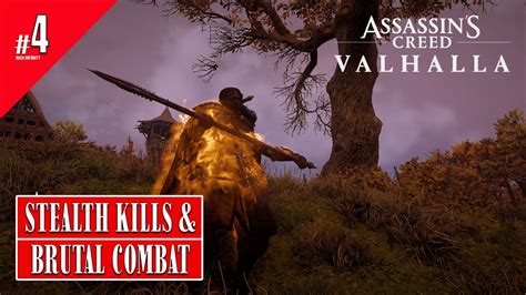 Assassin S Creed Valhalla Stealth Kills Brutal Combat K Youtube