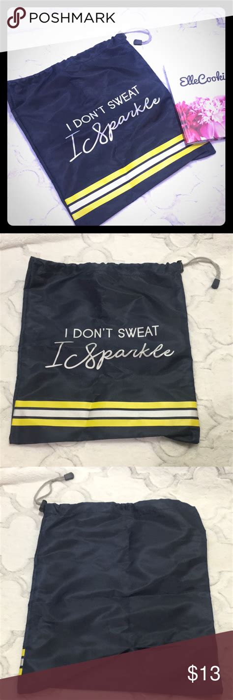 New Macys I Dont Sweat I Sparkle Drawstring Bag Macys Bags Clothes
