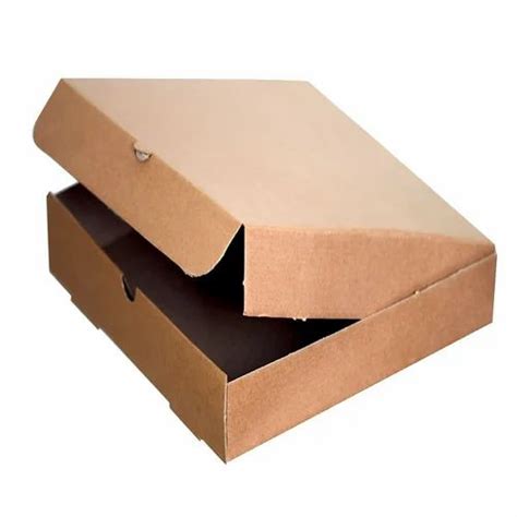 Single Phase Ply Brown Corrugated Paper Pizza Packaging Box At Rs