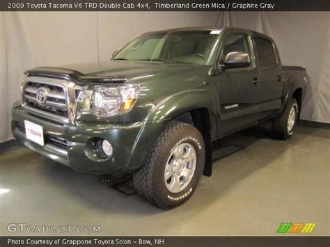 Timberland Green Mica 2009 Toyota Tacoma V6 Trd Double Cab 4x4
