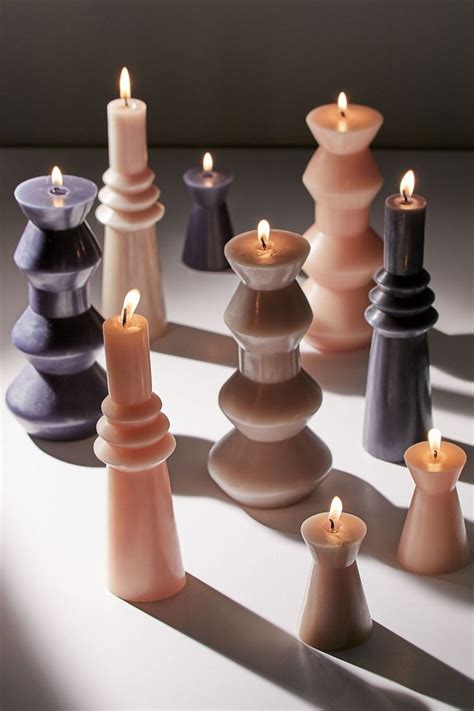 illume small geo pillar shaped candle candle shapes candles aesthetic candles