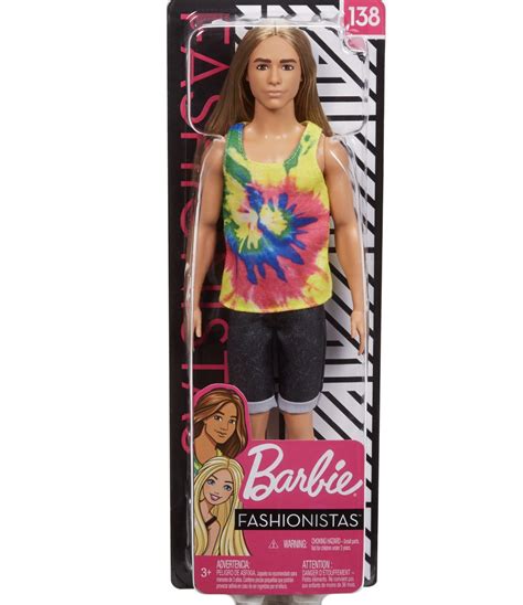 Barbie Ken Fashionistas Doll 138 With Long Blonde Hair In 2021 Dolls