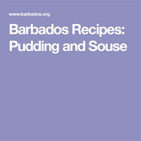 barbados recipes pudding and souse recipe recipes pudding baked dishes